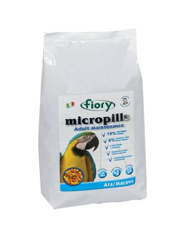 Fiory | Ara Macaws Adult Maintenance 19-9 | Pellet takarmány, Ara papagáj számára - 1,4 Kg 