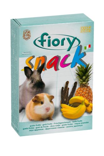 Fiory | SNACK Dried Fruits for D.Rabbits/G.-Pigs | Kiegészítő nyúl eleség, szárított gyümölcs ízesítéssel - 60 g  