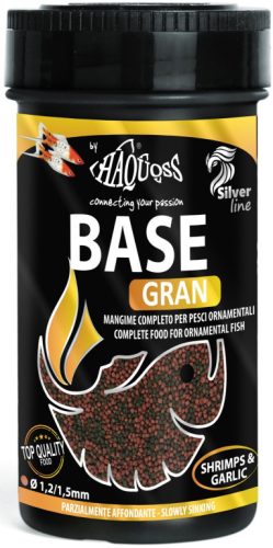 Haquoss | BASEGRAN | Teljes értékű granulált akváriumi haltáp - 250 ml / 120 g