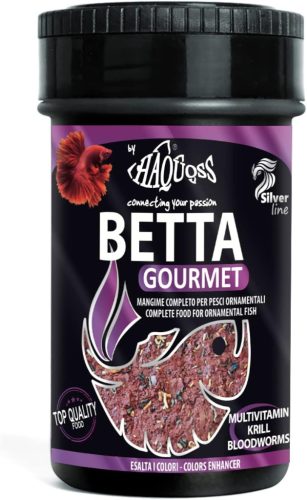 Haquoss | BETTA GOURMET | Teljes értékű lemezes, Betta/ ragadozó haltáp - 100 ml / 18 g