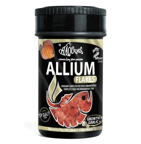 Haquoss | ALLIUM FLAKES | Teljes értékű lemezes, fokhagymás diszkosz haltáp - 100 ml / 16 g