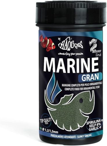 Haquoss | MARINE GRAN GOURMET | Teljes értékű granulátum, ínyenc haltáp az egészséges növekedésért - 250 ml / 137 g