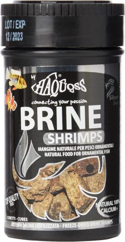 Haquoss | BRINE SHRIMPS | liofilizált sós garnélarák, édesvízi és tengeri haltáp - 100 ml / 8 g