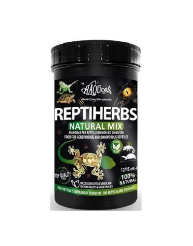 Haquoss | REPTIHERBS NATURAL MIX| Prémium táp növényevő hüllőknek - 250 ml