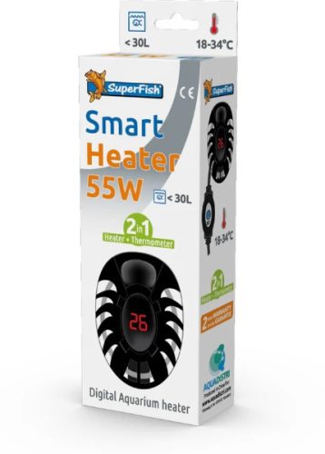 SuperFish | SMART HEATER | Intelligens, energiatakarékos akváriumi fűtő - 55 WATT