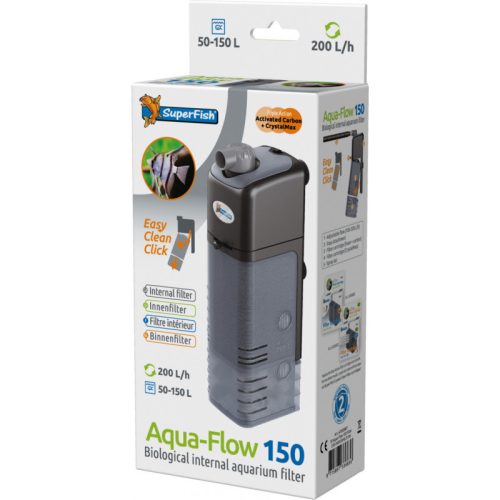 SuperFish | AQUAFLOW 150 FILTER | Szűrő trópusi és hidegvízi akváriumokhoz - 200 L/H