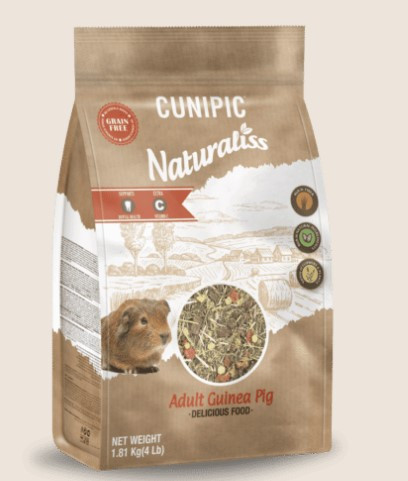 Cunipic | Naturaliss Happy Pack Guinea Pig | Teljesértékű tegerimalac eledel - 1,81 Kg