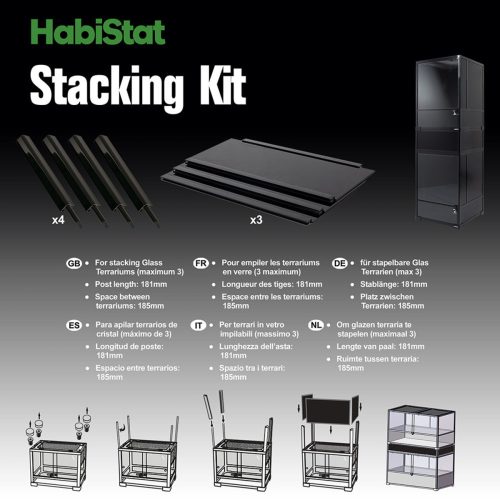 HabiStat Stacking kit for Terrarium | bővítő készlet egymása építhető terráriumokhoz - 60x45 cm