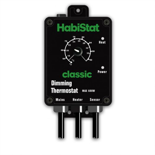 HABISTAT | DIMMER THERMOSTAT BLACK | Teljesítményszabályozó termosztát, fekete - 600 WATT