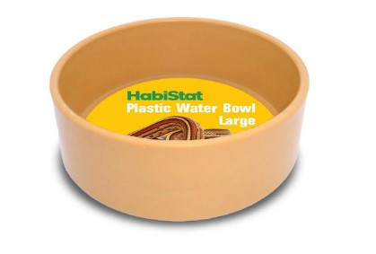 HABISTAT | ROUND PLASTIC WATER BOWL LARGE | Kerek műanyag itatótál - 13x13x4,5 cm